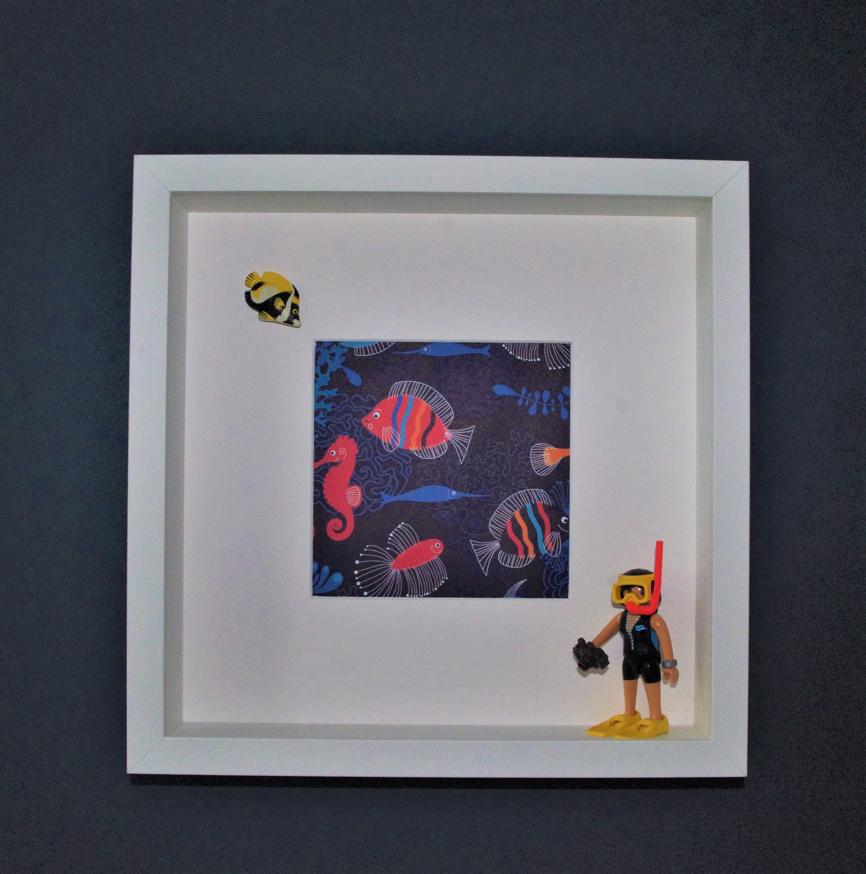 Cadre Figurine Playmobil - Hippocampe