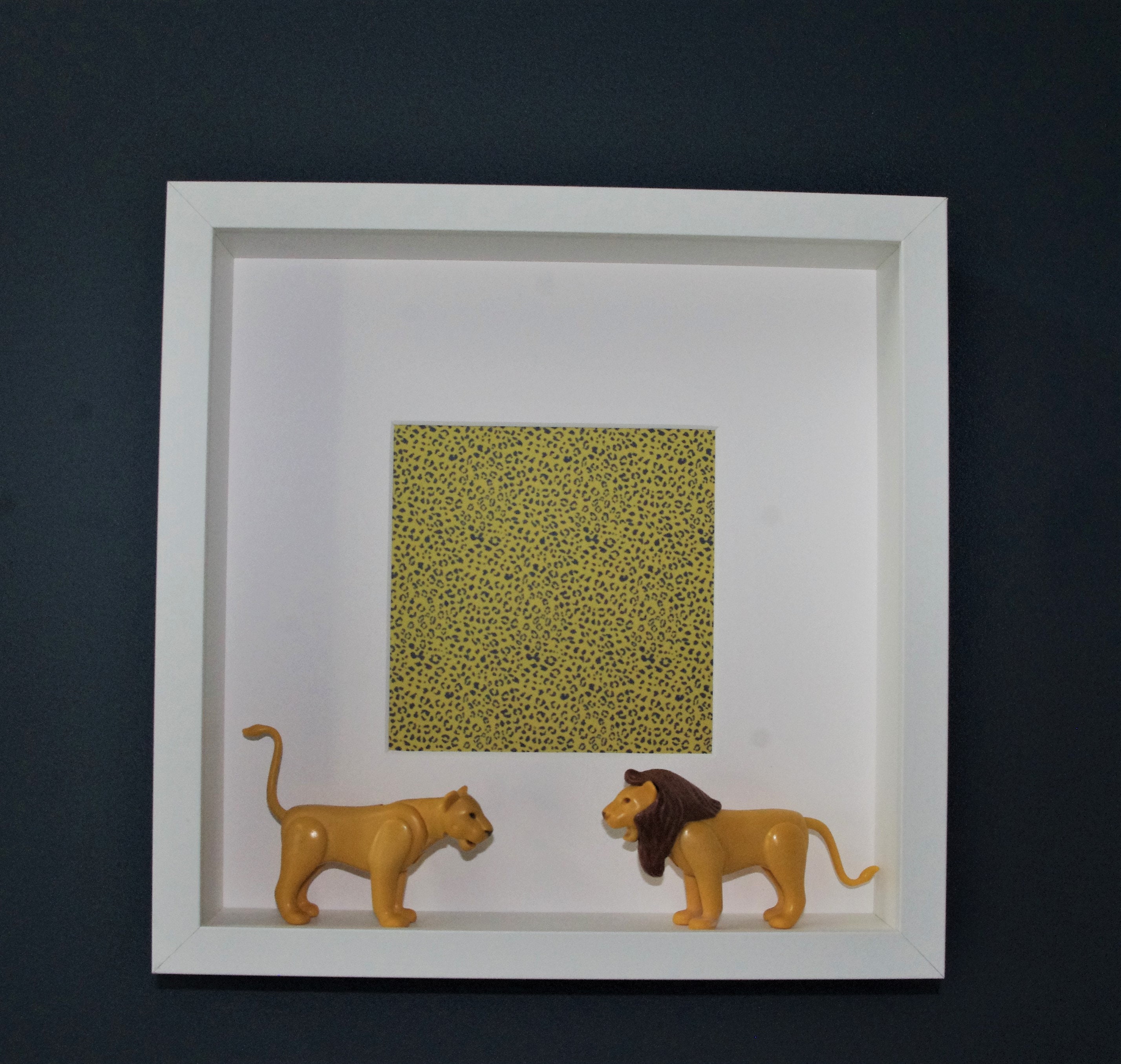 Cadre Figurine Playmobil - Les Lions