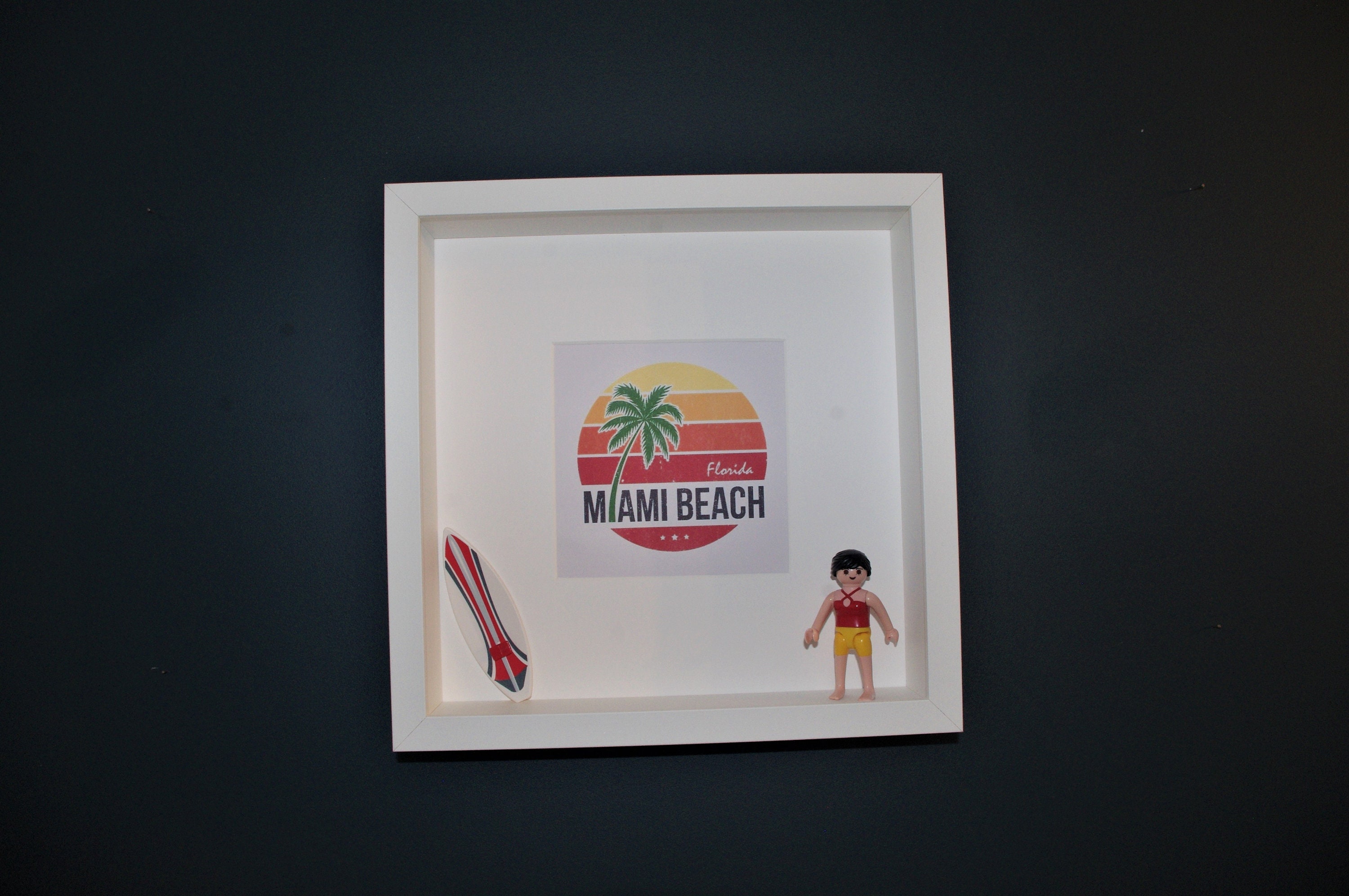Cadre Figurine Playmobil - Miami Surf