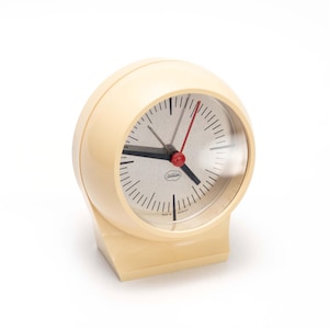 Space Age Design Sunbeam Vintage  Ballwecker Alarm Clock 1970s Germany Clock Desk Clock