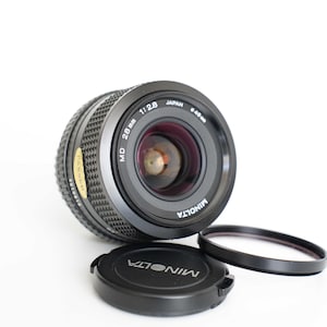 Minolta MD 28mm f2.8 Mint Condition Wide Angle Lens Vintage Lens
