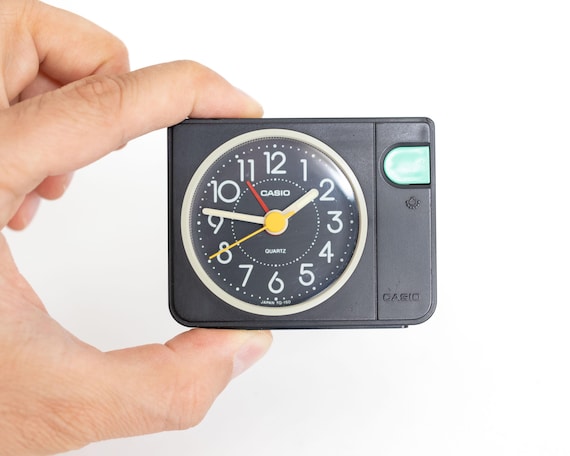 即日発送【激希少!動品】90s CASIO録音機能付/電池交換済み+保証書 Casio Vintage Alarm Clock 1990s Japan Clock - Etsy