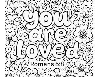 10 Bible Verse Colouring Pages | Christian Printable Scripture Colouring Sheets for Adults, Teens & Kids | Faith Digital Download