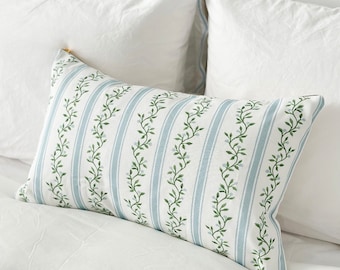 Cover Only | Libby Stripe | Designed by Danika Herrick | Grandmillennial Accent Pillow