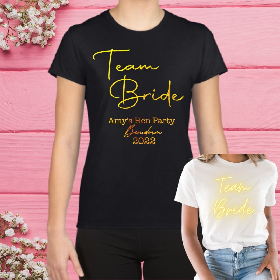 Personalised Hen Party T-shirts Bride 