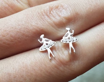 Little Girls 925 Sterling Silver Ballet Slipper Post EarringsGirls Sterling Silver JewelryLittle Girls EarringsGirls Birthday Jewelry