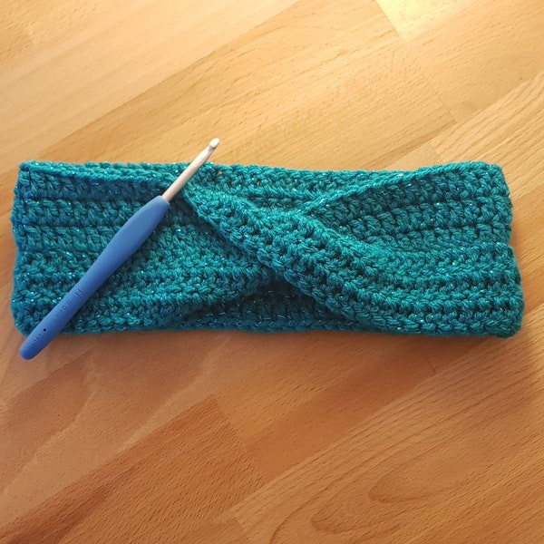 Stirnband mit Twist - twisted headband - Ohrenschützer - Ohrenwärmer - medium