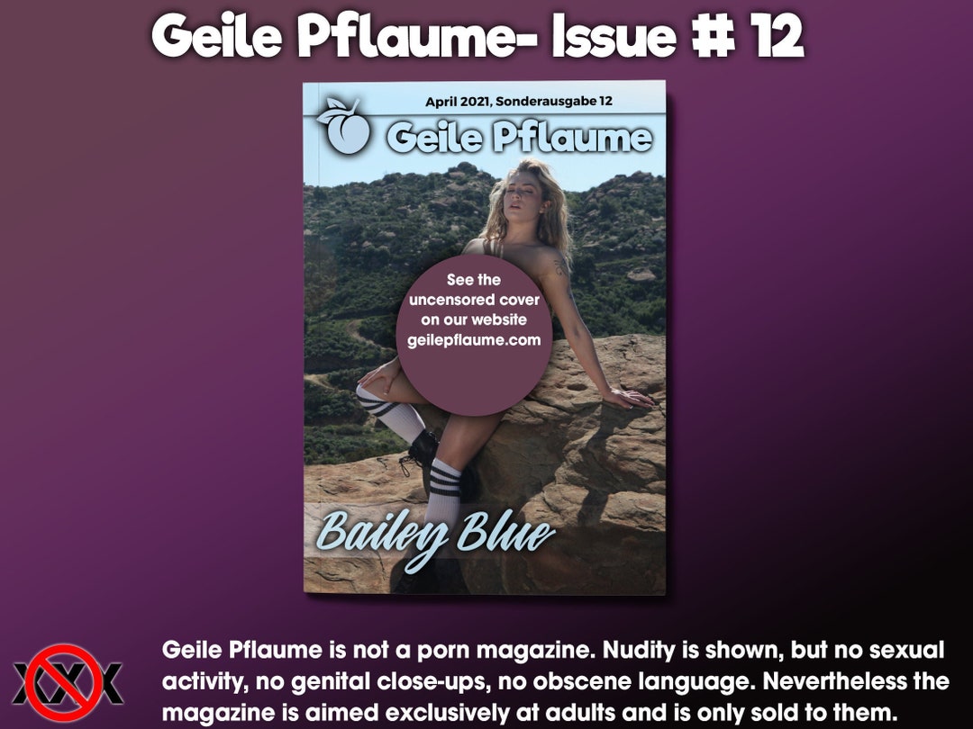Geile Pflaume Magazine Numero 12 Bailey Blue rivista foto