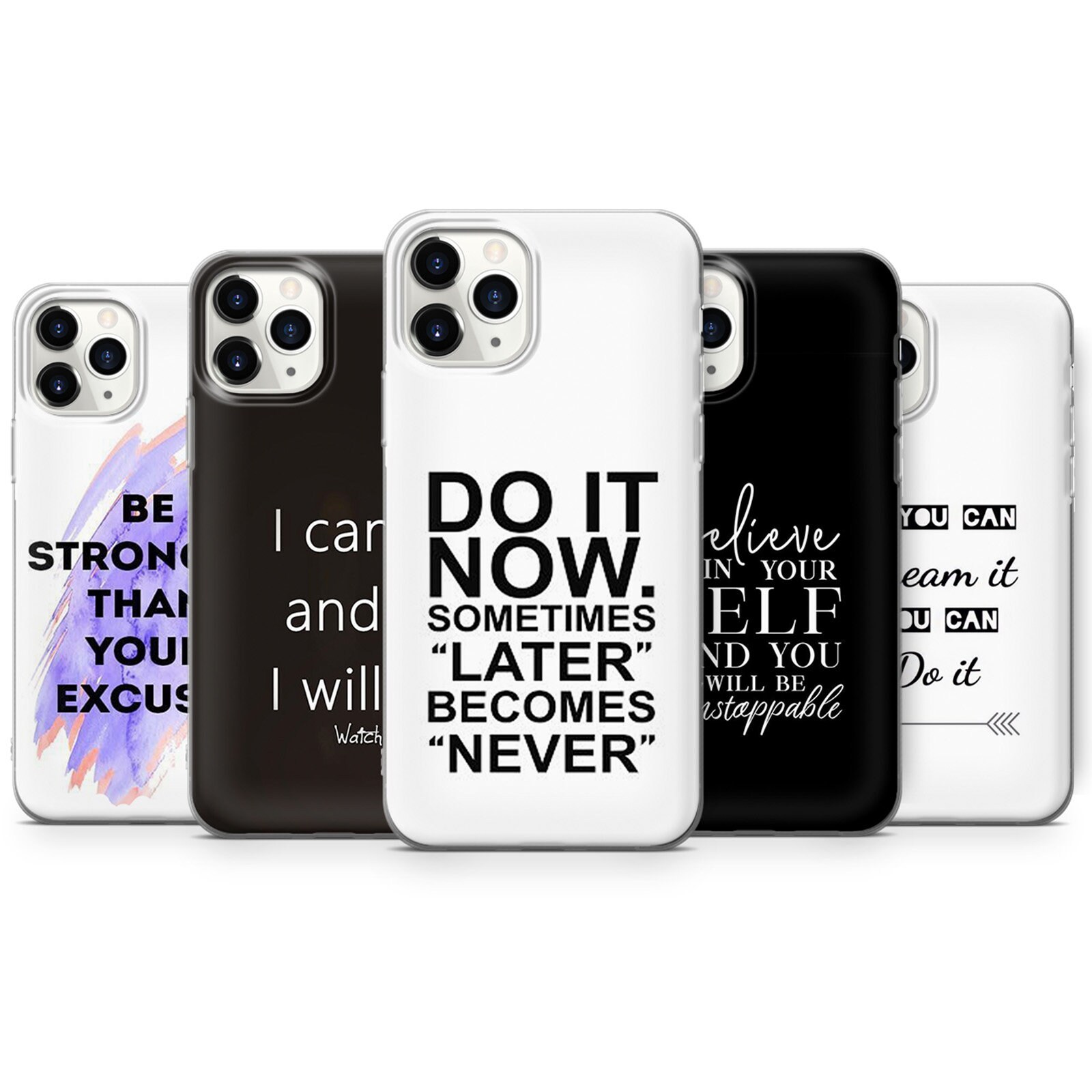 Motivating Quotes Phone Case fit for iPhone 12 iPhone 11 Pro Etsy