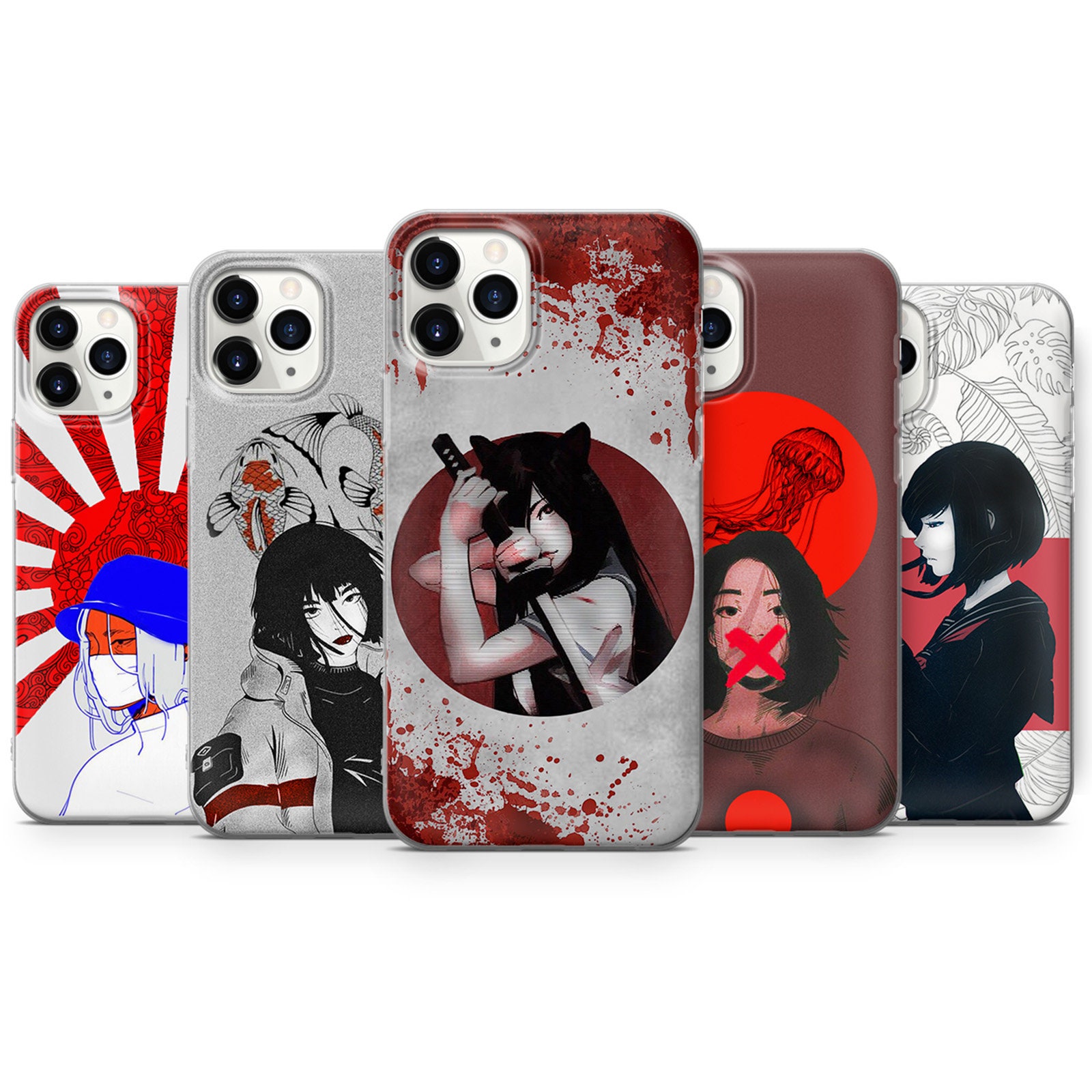 Aesthetic Anime Phone Case fit for iPhone 12 Pro iPhone 11 Pro Etsy