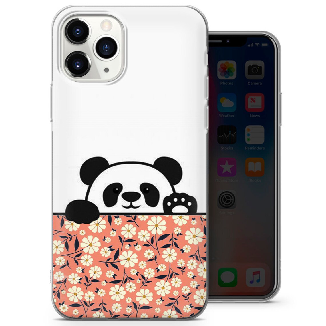 Cute Panda Phone Case fit for iPhone 12 Pro iPhone 11 Pro Etsy