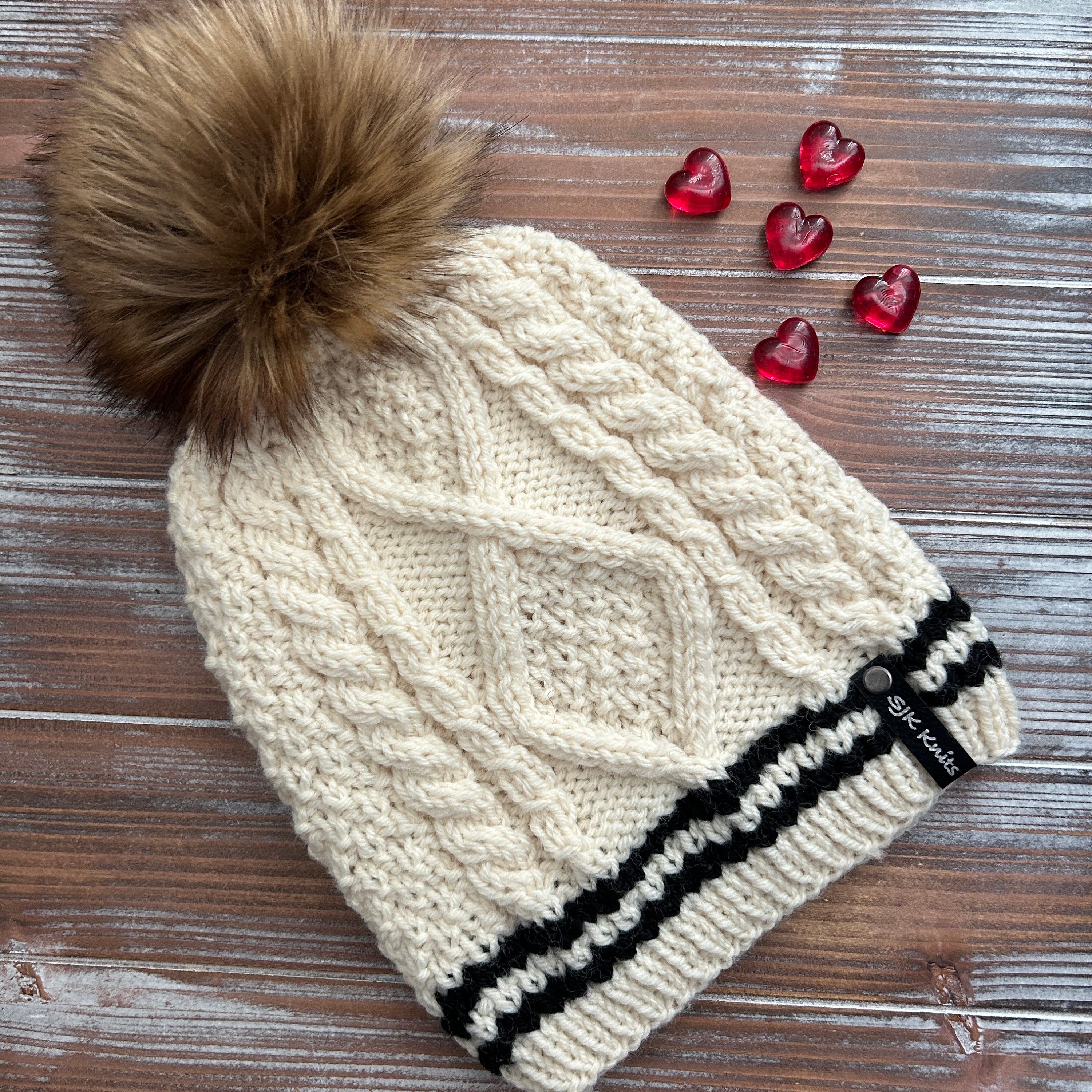 FOLKLORE Cardigan Beanie (custom Order) / Swiftie Hat / Hand Knit