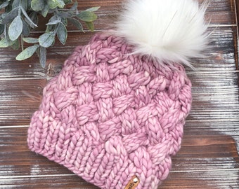 Yukon Beanie / Yukon Hat / hand knit beanie / SJKKnits / SoCal made
