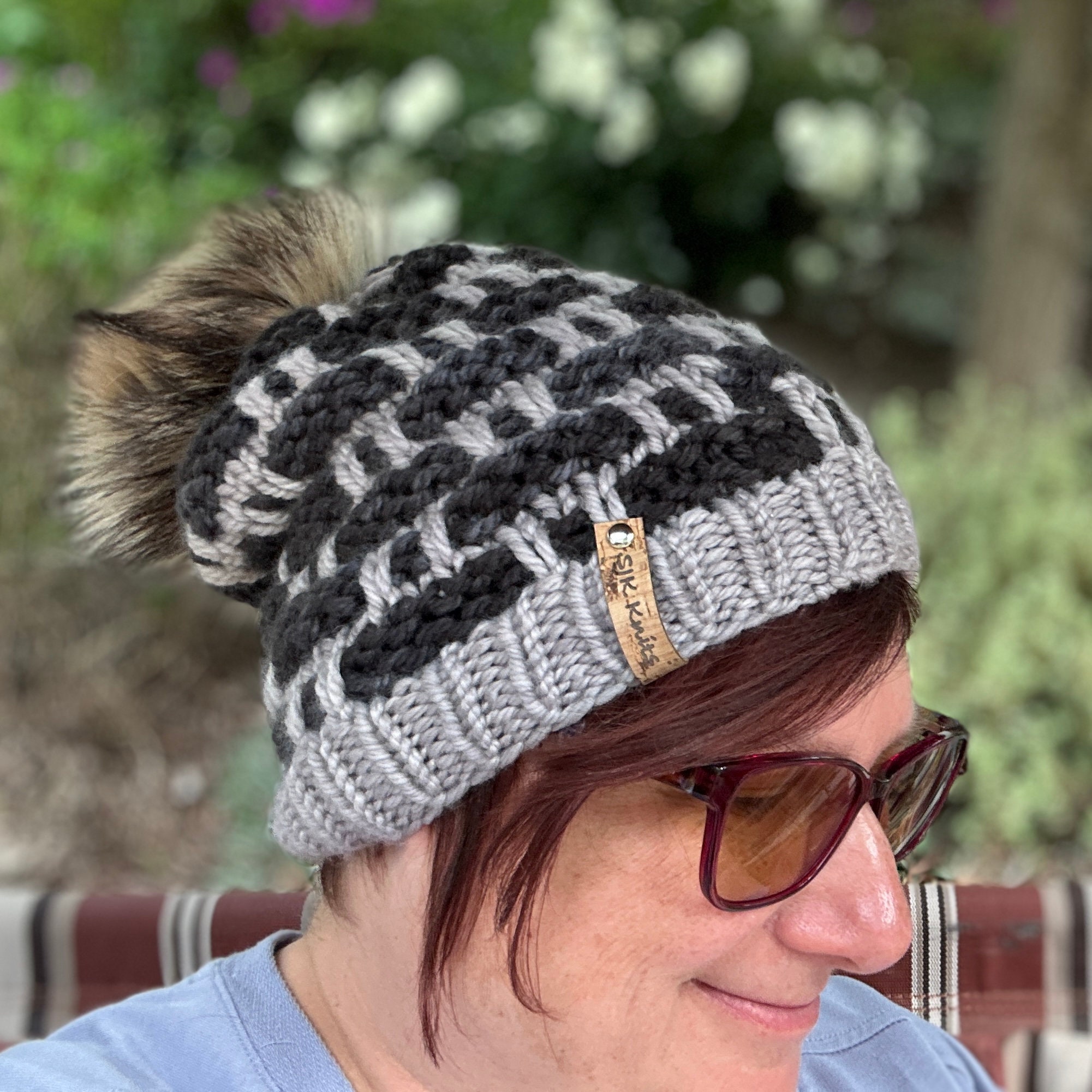 Draughts Beanie / Womens Wool Hat / Weird Sheep / Socal Made