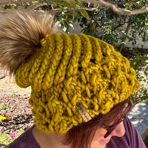 Estuary Slouch / hand knit hat / Estuary Beanie / SoCal made / SJK Knits