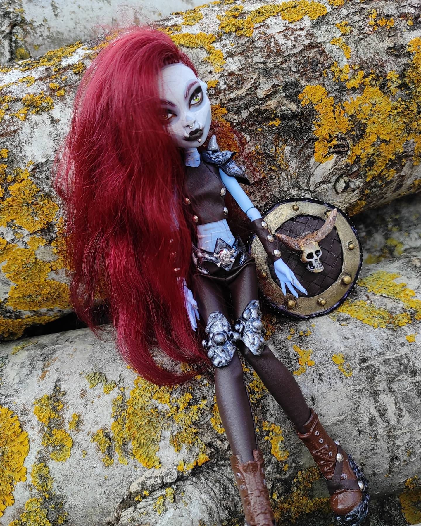 Ooak monster high OOAK dolls Doll repaints Orc doll Doll Abbey Etsy