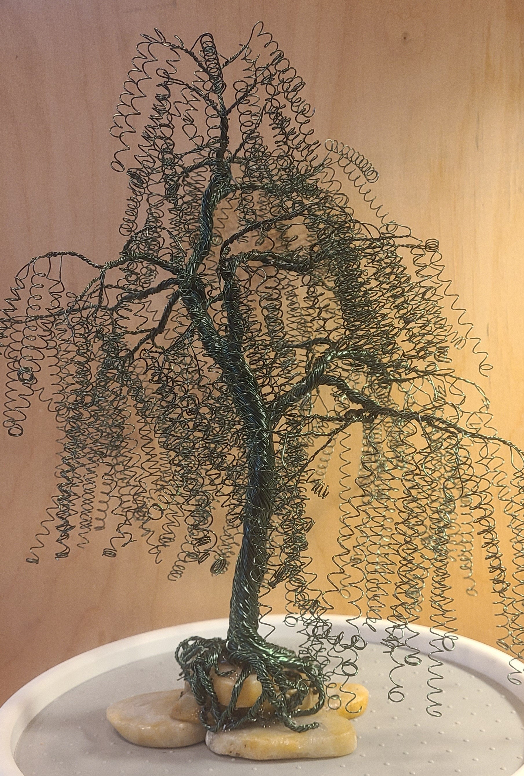 Green Wire Willow Tree Etsy