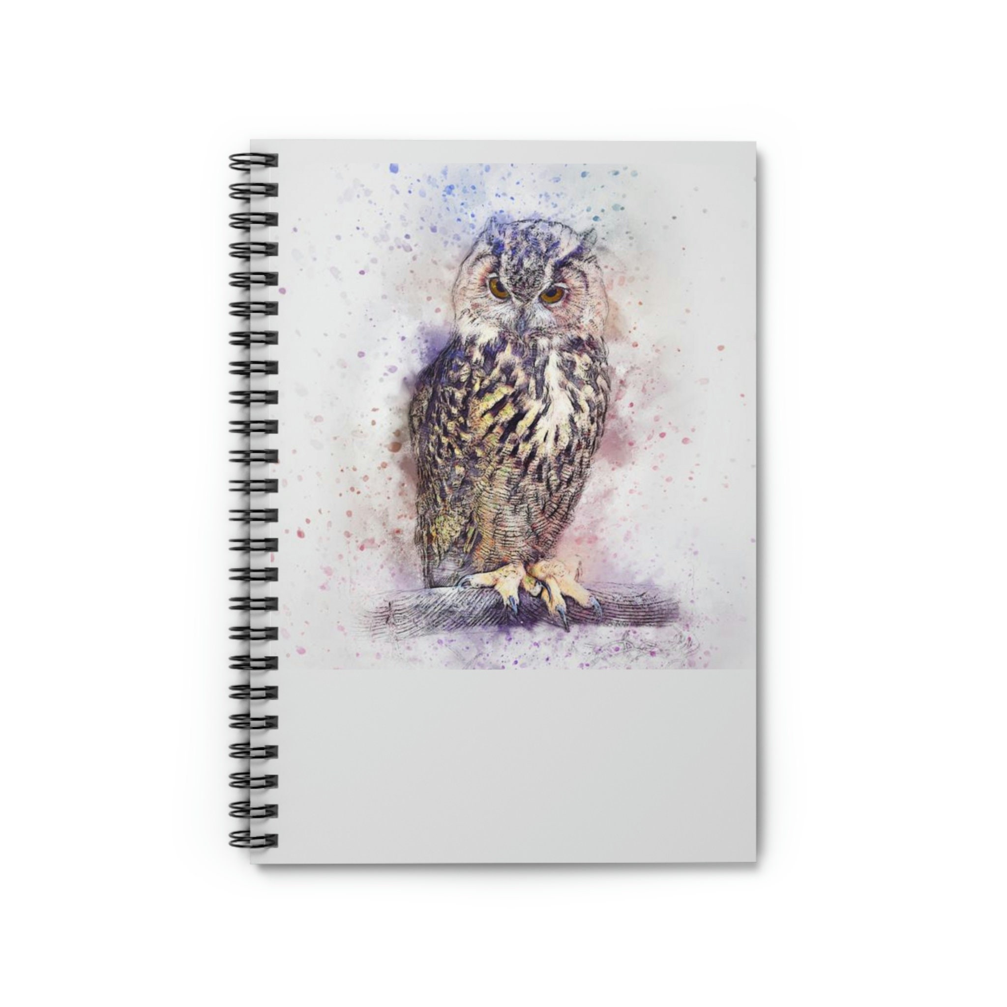 Owl Spiral Notebook - Ruled Line