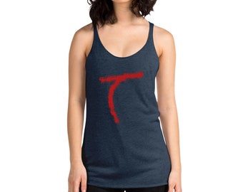 Women's Racerback Tank, Minimalist, Abstract Graphic