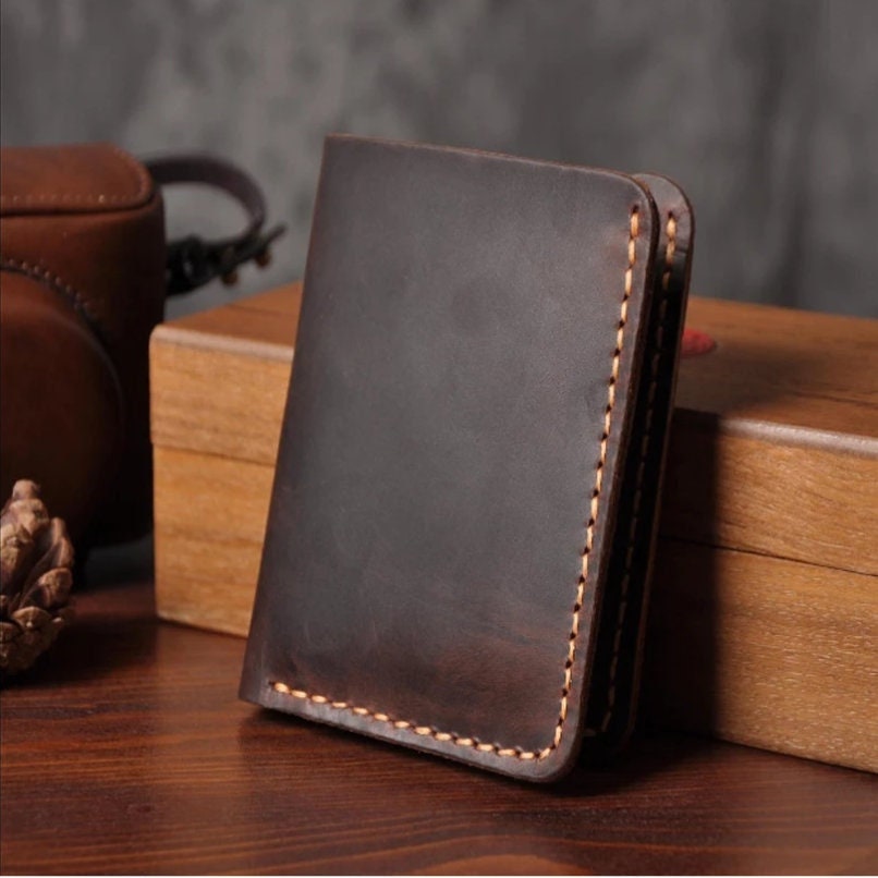 Leather best sale purse gents