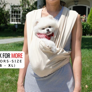 Sling Carrier for Dog, Pet Sling, Cat Carrier, Puppy Gift, Pet Sling for Small Dogs, Front & Sling Convertible Design, Dog Gift