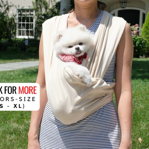 Sling Carrier for Dog, Pet Sling, Cat Carrier, Puppy Gift, Pet Sling for Small Dogs, Front & Sling Convertible Design, Dog Gift