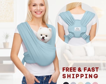 Adjustable Dog Sling Carrier for Small Dogs, Dog Carrier, Cat Carrier, Size Adjustable Front Design, Cat Sling, Peferct Dog Wrap Carrier