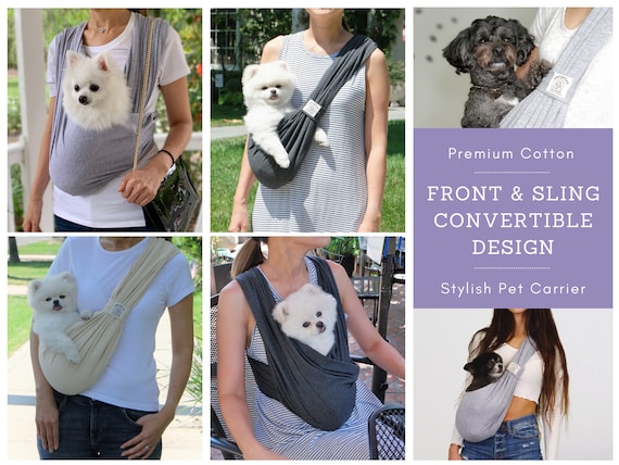 Pet Sling Carrier Bag, Pet Messenger Bag, Small Dog Cat Sling Bag