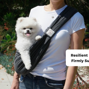 Sling Carrier for Dog, Pet Sling, Cat Carrier, Puppy Gift, Pet Sling for Small Dogs, Front & Sling Convertible Design, Dog Gift image 4