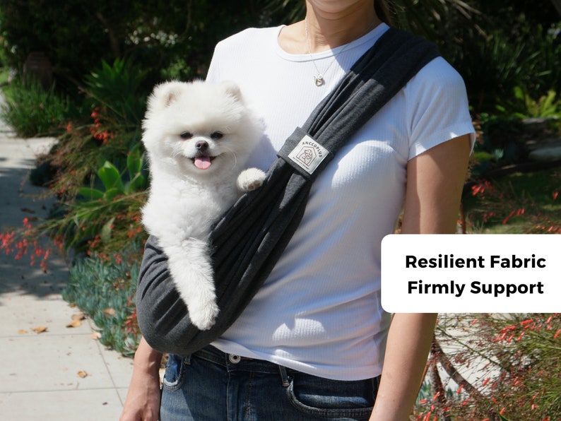 Sling Carrier for Dog, Pet Sling, Cat Carrier, Puppy Gift, Pet Sling for Small Dogs, Front & Sling Convertible Design, Dog Gift image 4