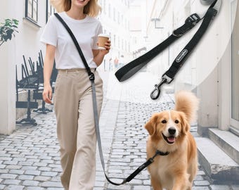 Hands Free Dog Leash, Crossbody Dog Leash, Ultralight Adjustable Running Leash, Ultralight Service Dog Leash, Running Dog Leash Hands Free