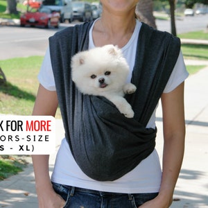 Dog Sling Carrier for Small Dogs, Pet Sling, Cat Carrier, Front and Sling Convertible Design, Premium Cotton, Stylish Dog Carrier, Dog Gift