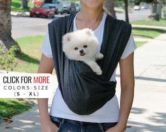 Dog Sling Carrier for Small Dogs, Pet Sling, Cat Carrier, Front and Sling Convertible Design, Premium Cotton, Stylish Dog Carrier, Dog Gift