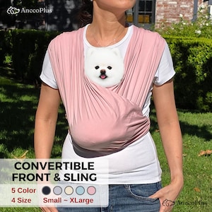 Mochila portaperros convertible, bandolera para mascotas, transportín para gatos, diseño frontal y bandolera, algodón premium, elegante transportín para perros.