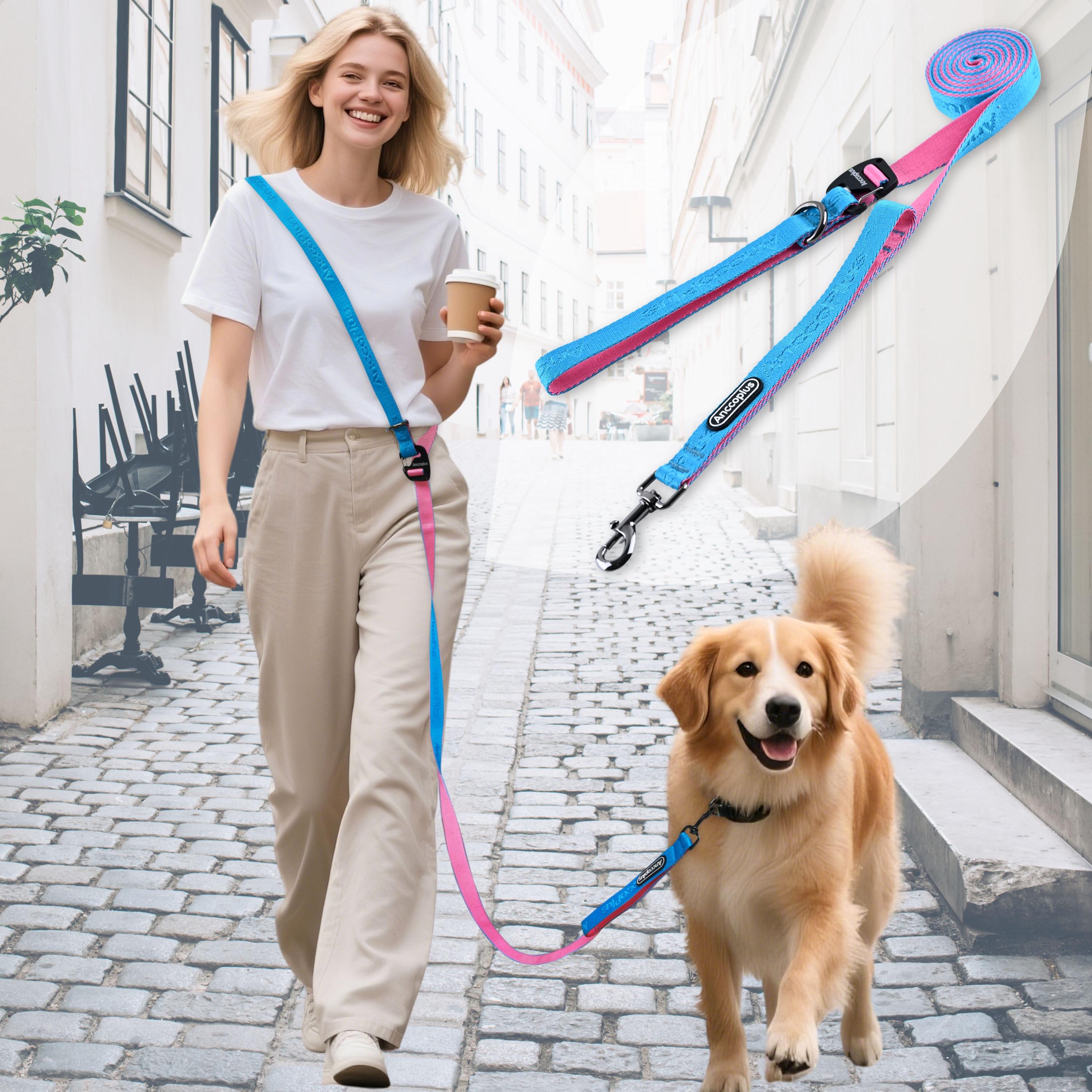 Hands Free Dog Leash, Crossbody Dog Leash, Ultralight Adjustable
