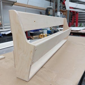 Wall Mounted Shoe Rack/Storage Unit - (bare birch plywood - You apply the surface finish of your choice)