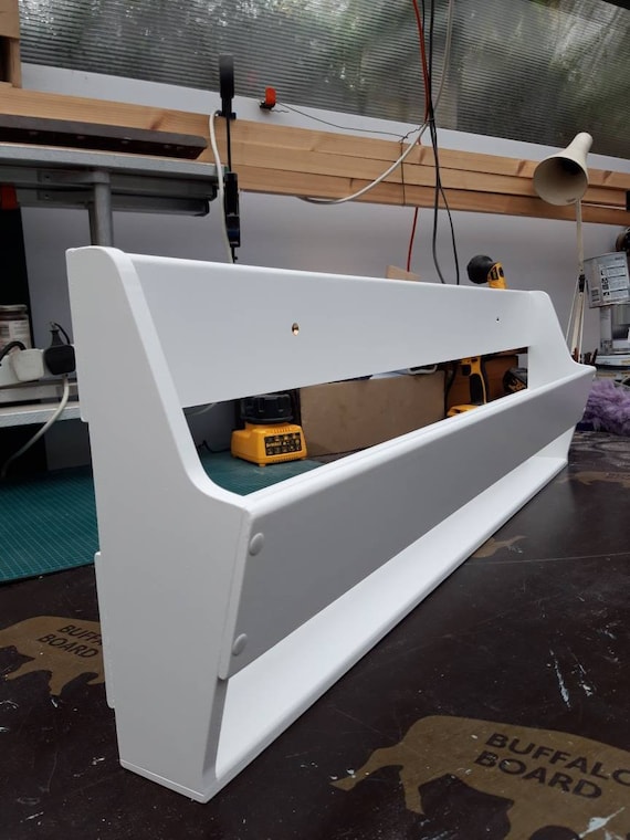 Wall Mounted Shoe Rack storage Unit Dulux Diamond Satinwood Pure Brilliant White Etsy