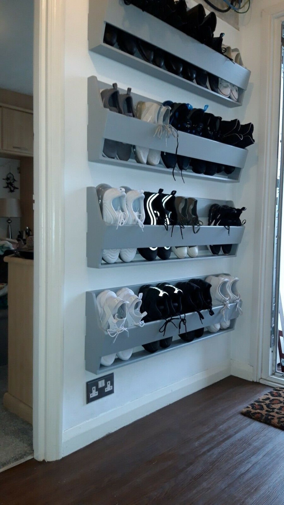 Hanging Shoe Storage Wall Boot Rack Wall Mounted Shoe Shelf