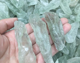 Natural Green Quartz Crystal Fragments