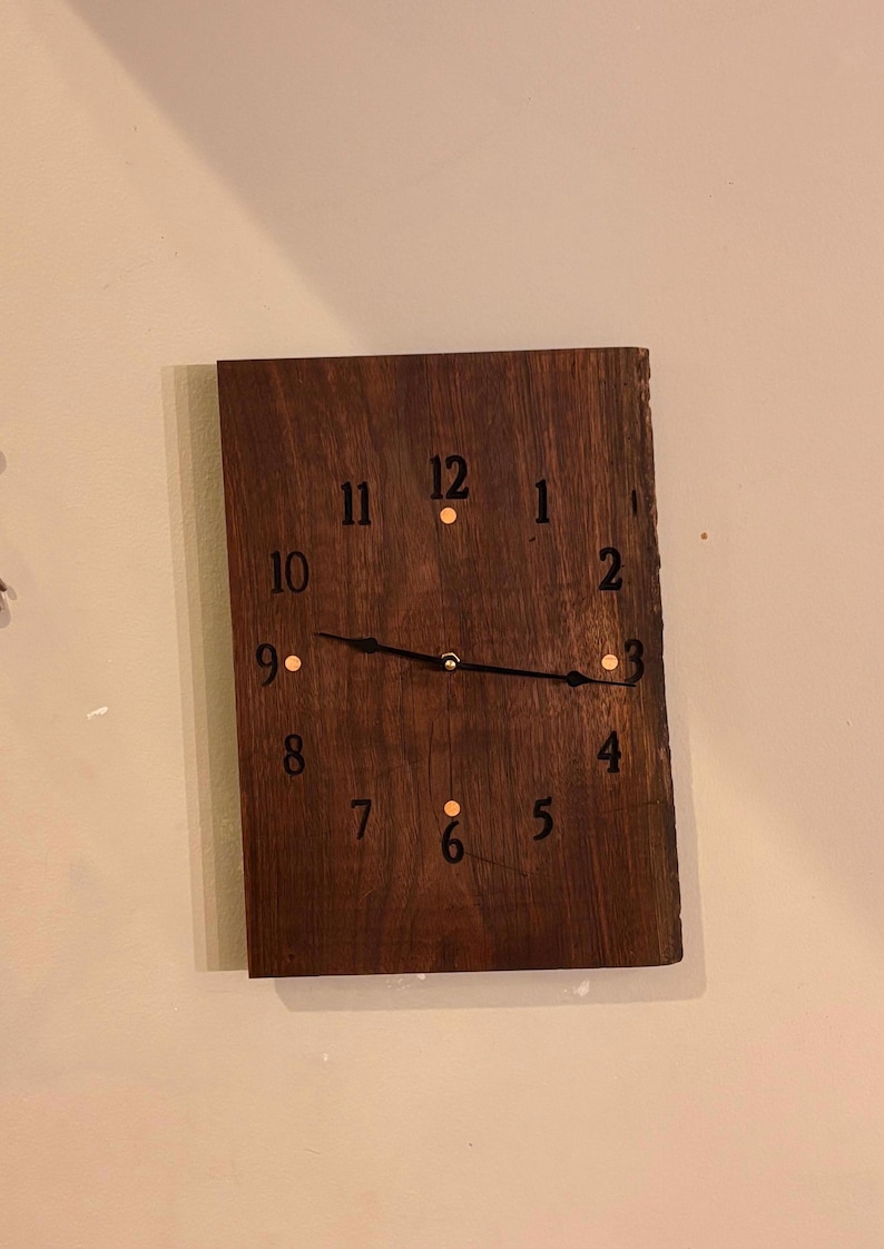 Rustic Wooden Wall Clock