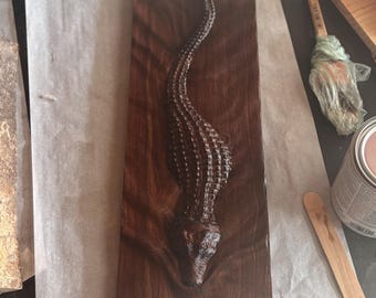 3D Alligator Wall Art