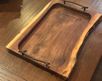 Walnut Slab Serving Tray