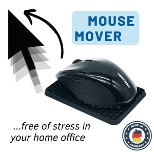 Mouse rest with mouse wiggler, mouse mover, home office, stress-free, jiggler