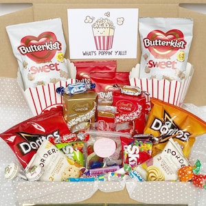 Movie Night Treat Box, Date Night, Cinema Night, Family, Couples, Popcorn, Sweets, Snacks, Pick Me Up, Birthday, Film, Gift, Fathers Day