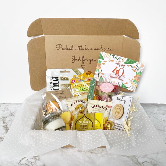 Happy 40th Birthday Gift Box Pamper Hamper Spa Kit Care Package