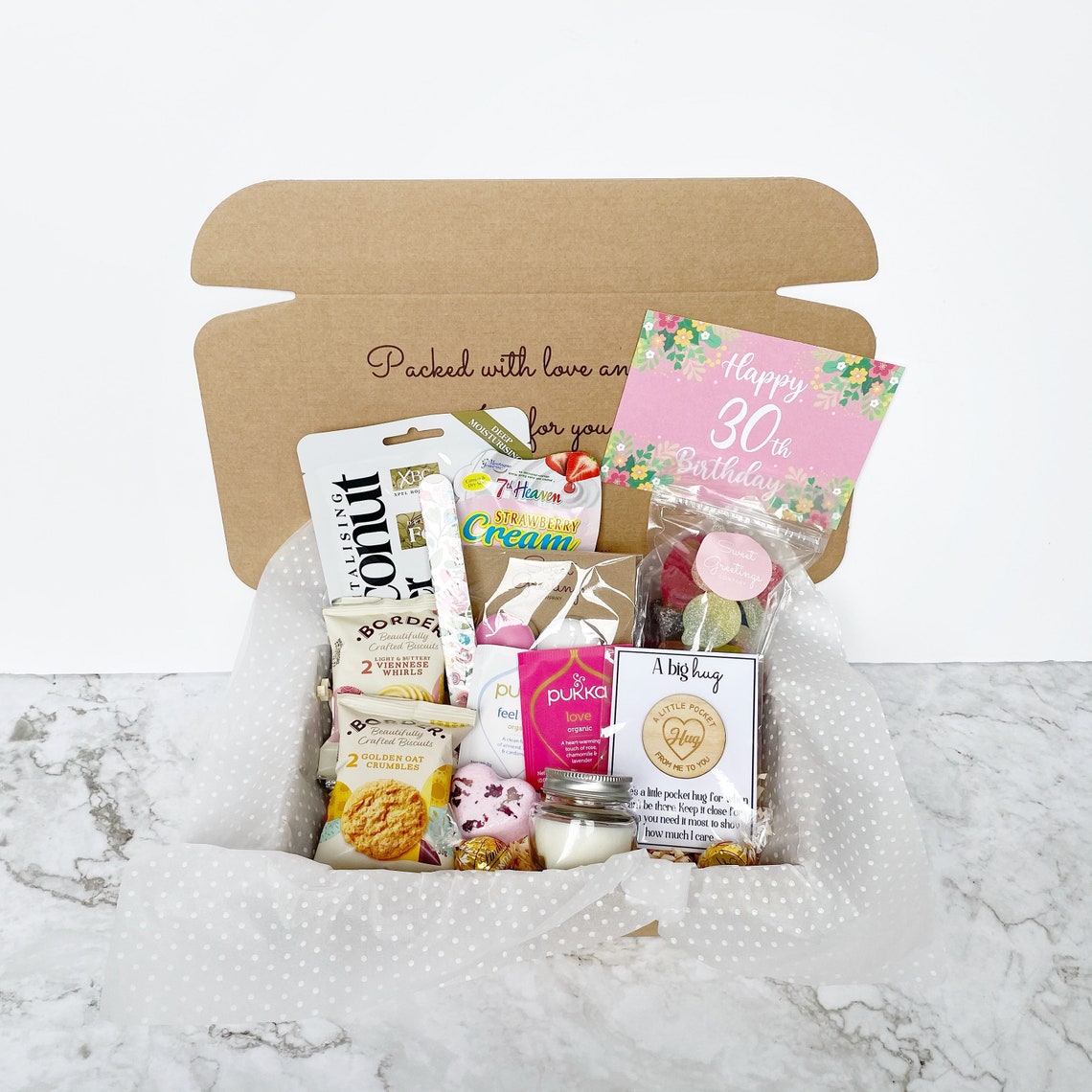 Happy 30th Birthday Pink Gift box Pamper Hamper Spa Kit Etsy