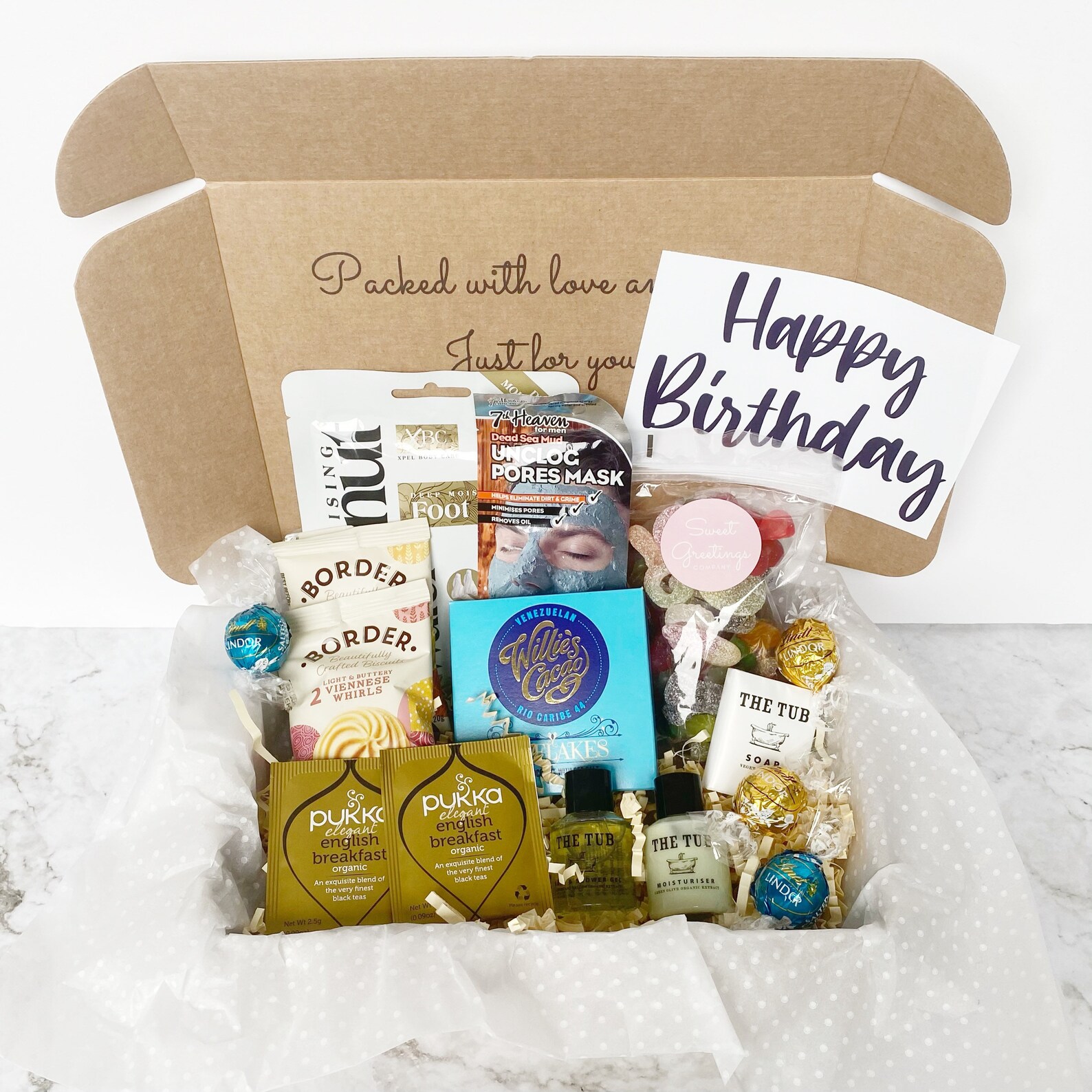 Happy Birthday Mens Personalised Gift box Hamper Male Etsy