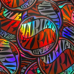 The Marilyn Burns Experience - Holographic Sticker - Ø 78 mm / 3&quot;