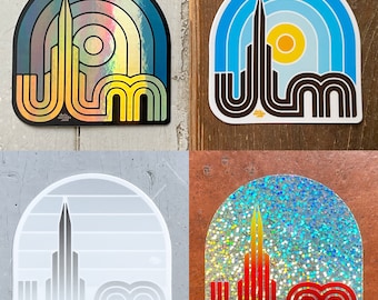 Ulm sticker bundle • day • night • fog • stars •