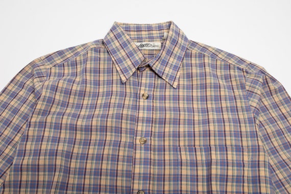 Vintage Levis Shirt / 70s Plaid Button Up Shirt /… - image 3